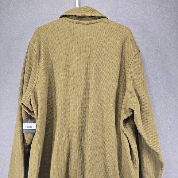 Eddie Bauer Men's Faux Sherling Lined Jacket, 2XL, Dark Tan, NWT - Picture 8 of 11